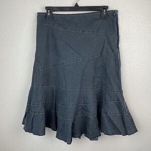 DKNY Jeans Linen Blend Shirt Size 8 EUC